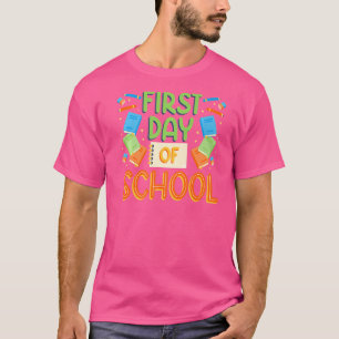 Willkommen zurück in der Schule Froher erster Schu T-Shirt
