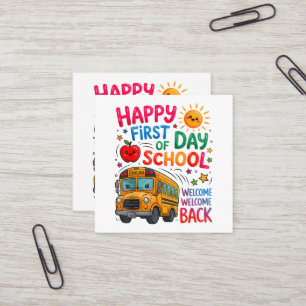 Willkommen zurück in der Schule Froher erster Tag