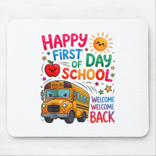 Willkommen zurück in der Schule Froher erster Tag Mousepad