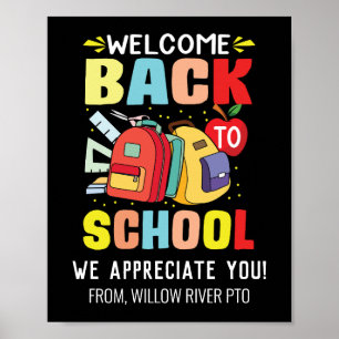 Willkommen zurück in der Schule – Helle & Lustige Poster