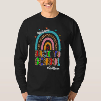 Willkommen zurück in der Schule Lehrer Regenbogen T-Shirt