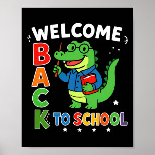 Willkommen zurück in der Schule Lehrer-Schätzung J Poster