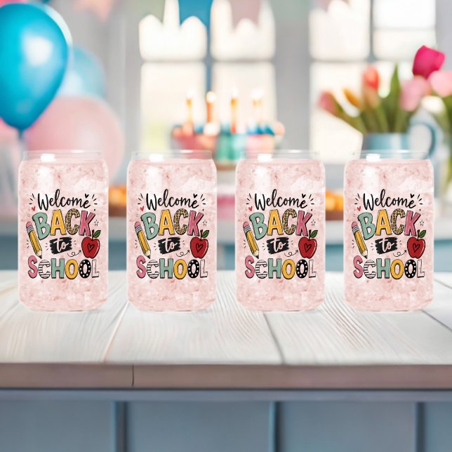 Willkommen zurück in der Schule Lehrer Schüler ers Dosenglas (Insitu (Baby Party))