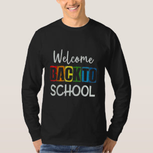 Willkommen Zurück In Der Schule Lehrer Zurück Zur T-Shirt