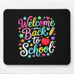 Willkommen zurück in der Schule Lustige Jungen Mäd Mousepad