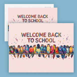 Willkommen zurück in der Schule Postkarte