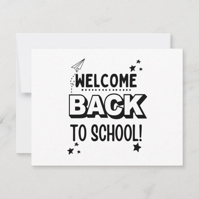 Willkommen zurück in der Schule! Save The Date (Vorderseite)