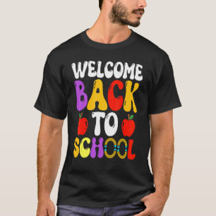 Willkommen zurück in der Schule Süße Lehrer Schül T-Shirt