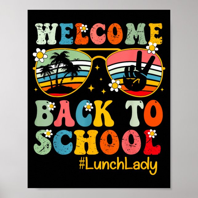 Willkommen zurück in der Schulkantine Arbeiterin L Poster (Vorne)