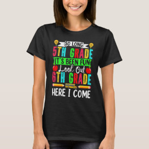 Willkommen zurück in die Schule Hallo Sechste Stuf T-Shirt