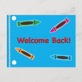 Willkommen zurück zu den Schulklassen-Notebooks Postkarte