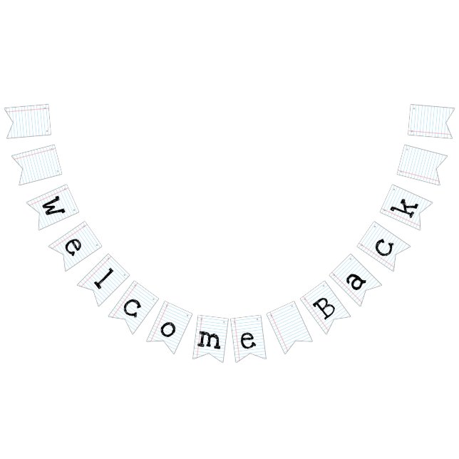 Willkommen zurück zu Schule Wimpelkette (Alle)