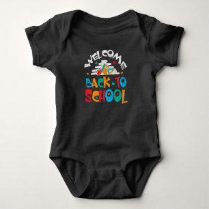 Willkommen zurück zum ersten Schultag Baby Strampler