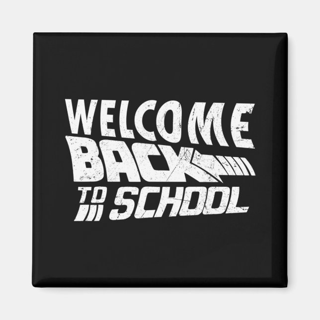 Willkommen zurück zum ersten Schultag Magnet (Vorne)