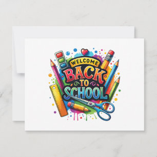 Willkommen zurück zum ersten Schultag Save The Date