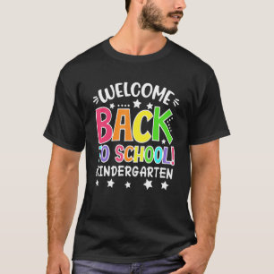 Willkommen zurück zum Kindergarten Lehrer Student T-Shirt