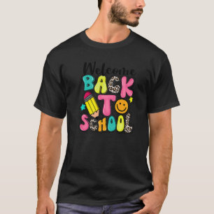 Willkommen zurück zum Lehrer Student Niedlich Smil T-Shirt