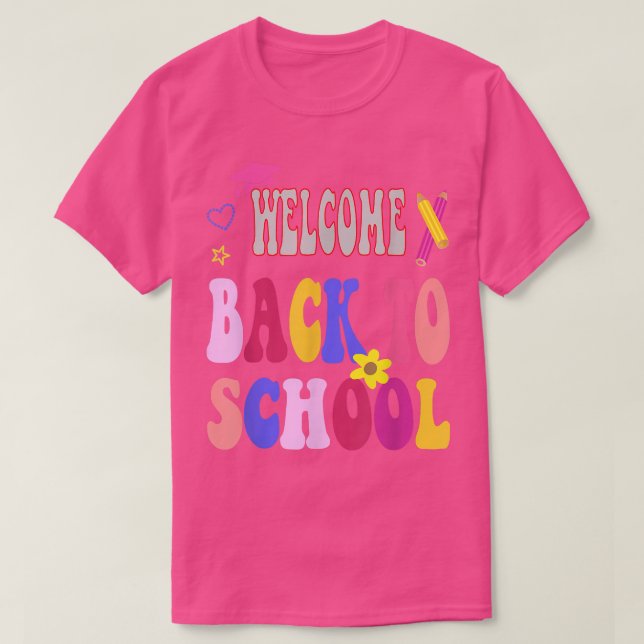 Willkommen zurück zum Newsletter der Schule T-Shirt (Design vorne)