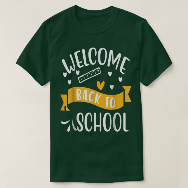 Willkommen zurück zum Newsletter der Schule T-Shirt (Design vorne)