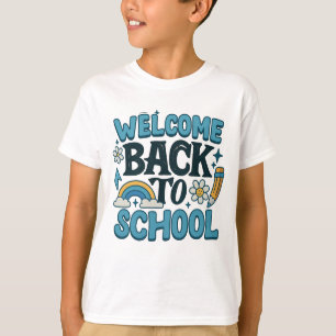 Willkommen zurück zum Niedlichen Design der Schule T-Shirt