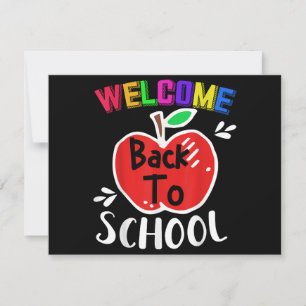 Willkommen Zurück Zum Schul-Shirt Lustige Lehrer S Dankeskarte