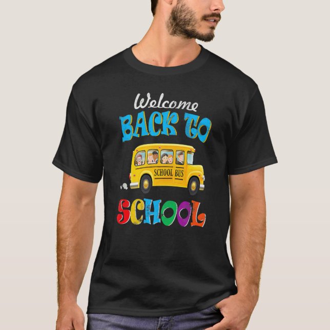 Willkommen zurück zum Schulbusfahrer Mens Boy T-Shirt (Vorderseite)