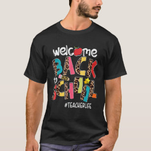 Willkommen zurück zum Schullehrer-Leopard T-Shirt
