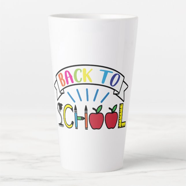 Willkommen zurück zum Schullehrerleben Milchtasse (Vorderseite)
