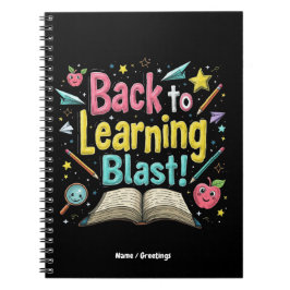 Willkommen zurück zum Schulunterricht, der die Kin Notizblock