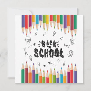 Willkommen zurück zum Shirt der Schule, dem ersten Einladung