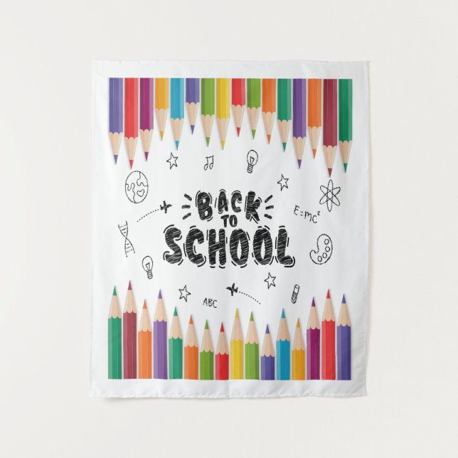 Willkommen zurück zum Shirt der Schule, dem ersten Wandteppich (Vorderseite)