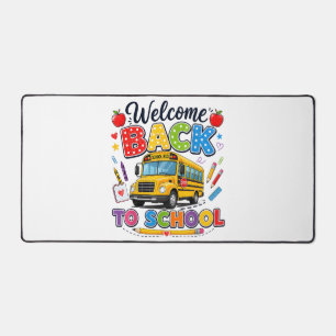 Willkommen zurück zur Schulbusfahrer-T-Shirts Erst Schreibtischunterlage