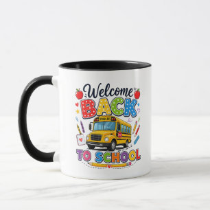 Willkommen zurück zur Schulbusfahrer-T-Shirts Erst Tasse