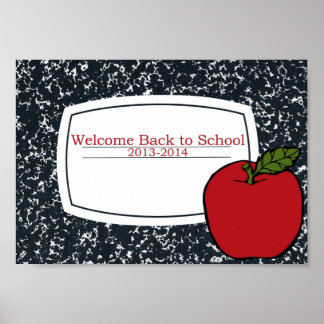 Willkommen zurück zur Schule 2013-Poster Poster