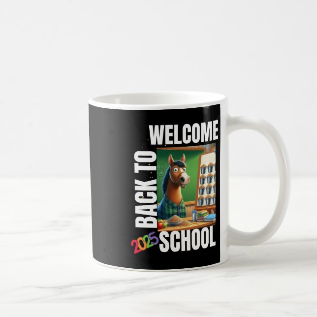 Willkommen zurück zur Schule 2025 Kaffeetasse (Rechts)