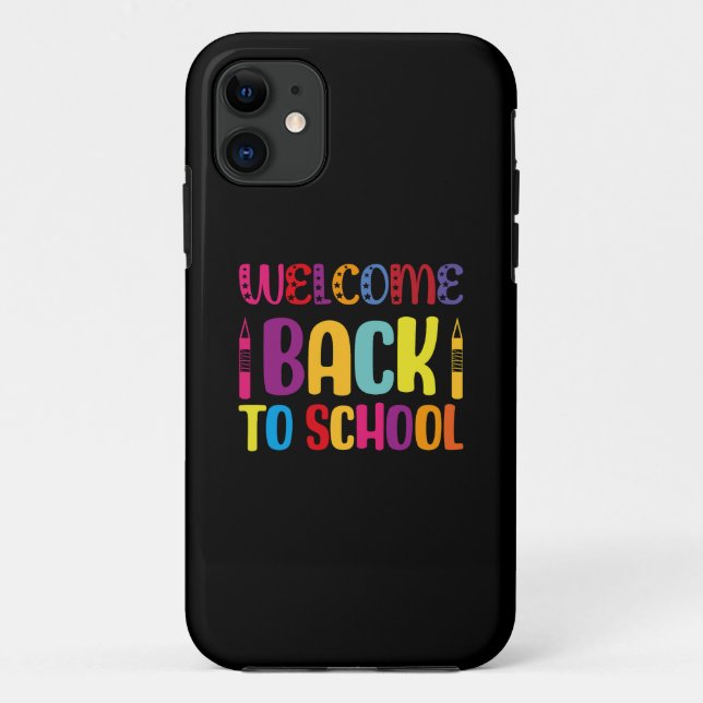 Willkommen zurück zur Schule Case-Mate iPhone Hülle (Rückseite)