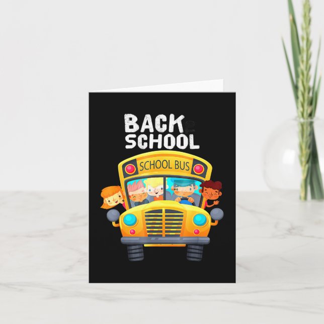 Willkommen zurück zur Schule, die ich Liebe meine  Karte (Vorderseite)