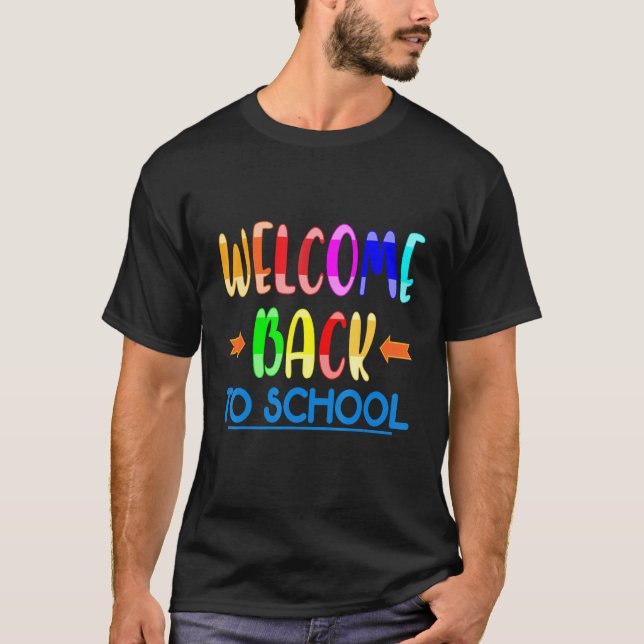 Willkommen zurück zur Schule für Lehrerinnen Fraue T-Shirt (Vorderseite)