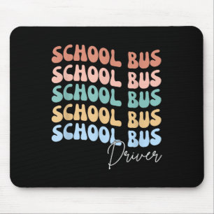 Willkommen zurück zur Schule Groovy Retro Funny Sc Mousepad