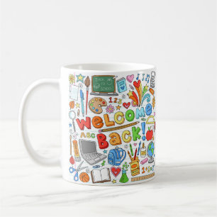 Willkommen zurück zur Schule Kaffeetasse