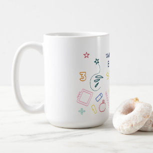 Willkommen zurück zur Schule Kaffeetasse
