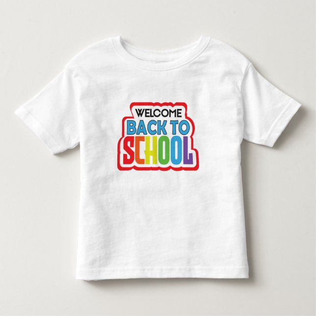 Willkommen zurück zur Schule Kleinkind T-shirt (Vorderseite)