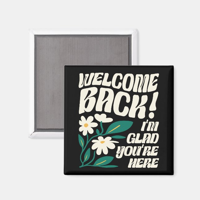 Willkommen zurück zur Schule Magnet (Vorderseite/Rückseite)