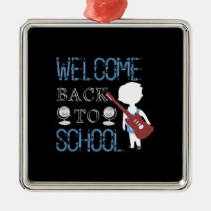 Willkommen zurück zur Schule Ornament Aus Metall