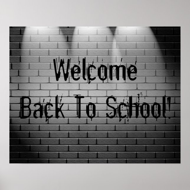 Willkommen zurück zur Schule! Plakatwerbung Poster (Vorne)