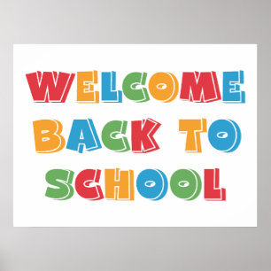 Willkommen zurück zur Schule Poster