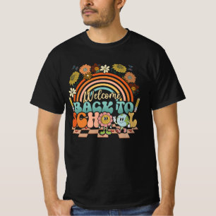 Willkommen zurück zur Schule Retro Erster Tag der T-Shirt