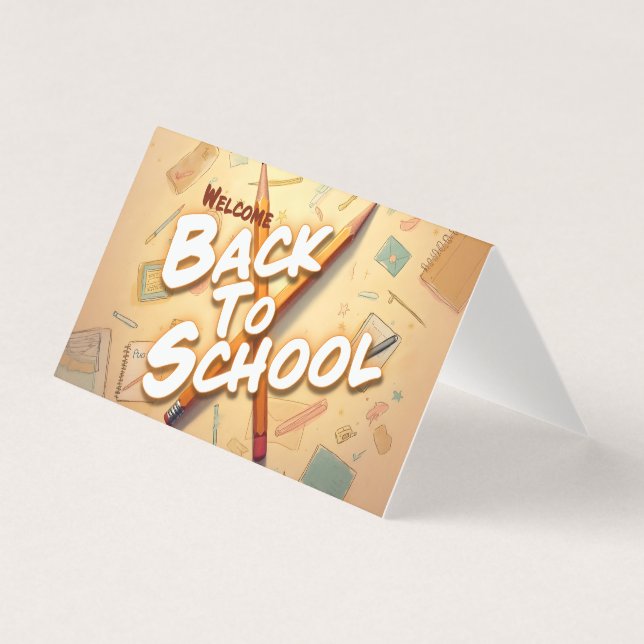 Willkommen zurück zur Schule - Stilkunstdesign (Vorderseite)