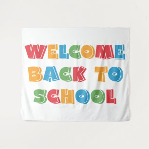 Willkommen zurück zur Schule Wandteppich