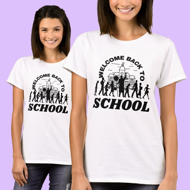 Willkommen zurück zur Schule, zu Schülern, zur Sch T-Shirt (Von Creator hochgeladen)